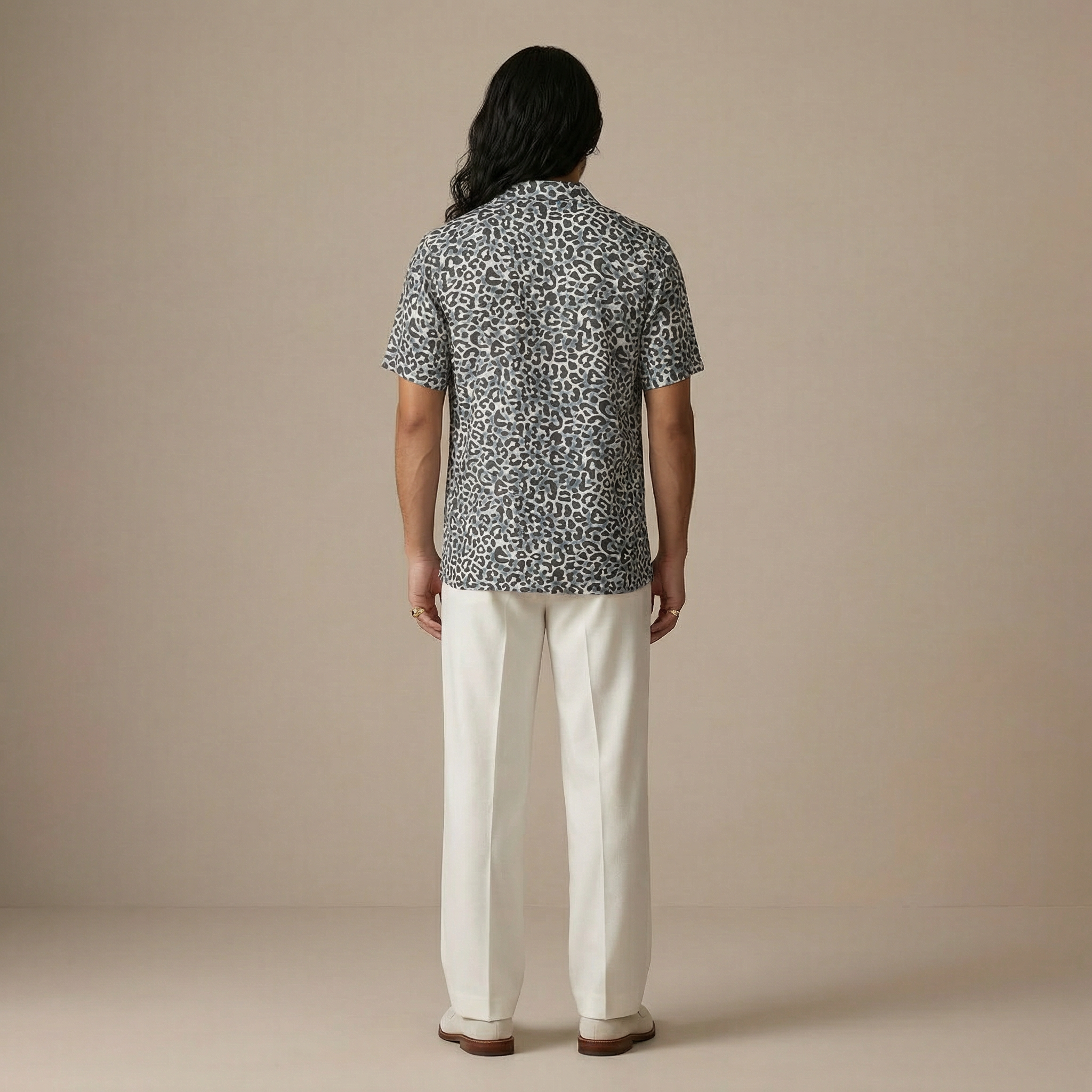 Cool Grey Sol Rayon Shirt