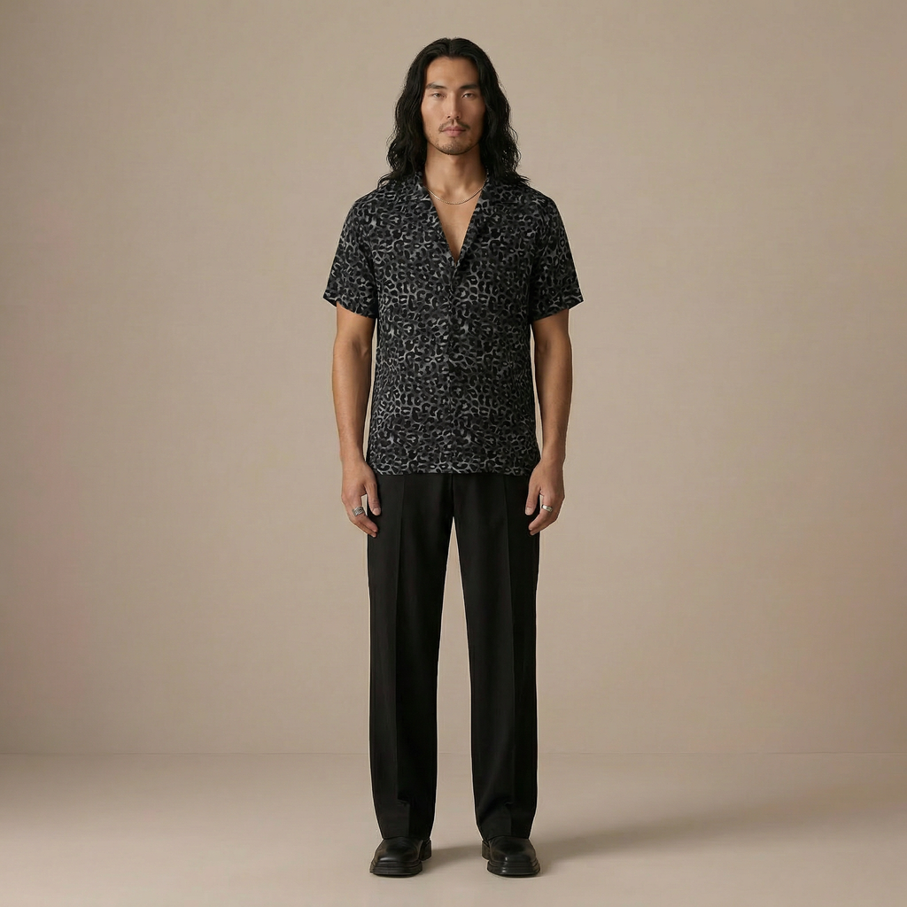 Charcoal Sol Rayon Shirt