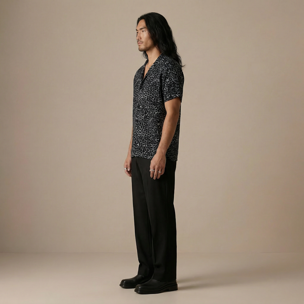 Charcoal Sol Rayon Shirt